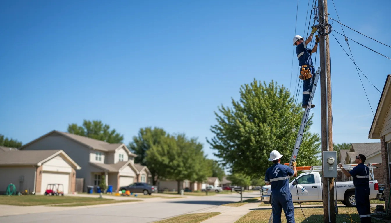 Residential electrician providing installation services in Vienna, WV